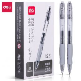 Pen - Gel - Black Click - Tip 0.5mm (1pc) - Lineflow - Deli