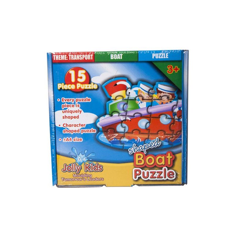 CardBoard Shaped Puzzle Transport (15pc) - choose theme