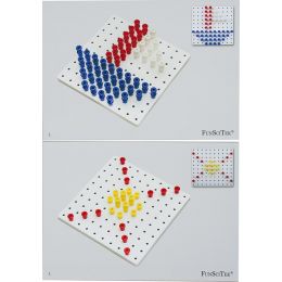 3D PEG BOARD (200xPegs 1xBoard 16xImageCards2sided)