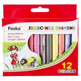 Wax Crayons - 11mm (12pc) - Foska