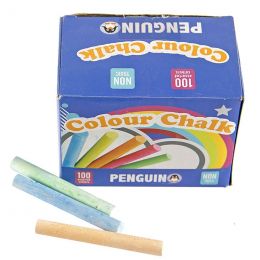 Chalk - Coloured (100s) Dustless - Penguin