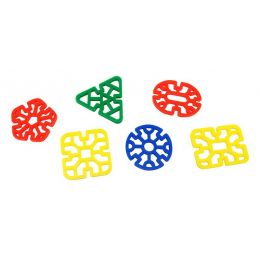 Geoflakes - Six Patterns - Small 2.5cm (5 colour, 200pc)