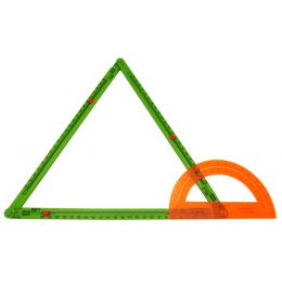 Geo Sticks - Advanced Triangle Set (16 sticks & 2x15cm protractor)