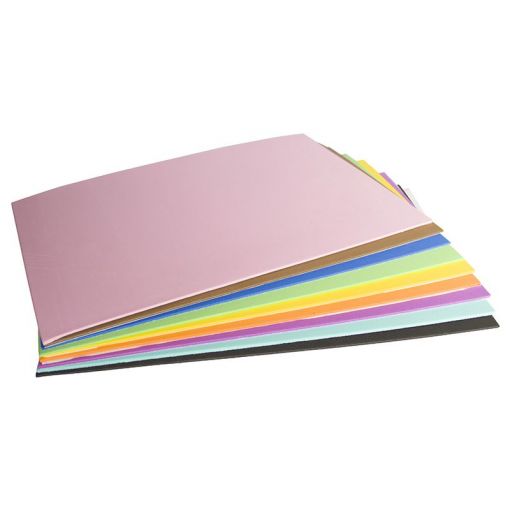 Foam Self Adhesive Sheets A4 - 2mm (10pc) Assorted Colours