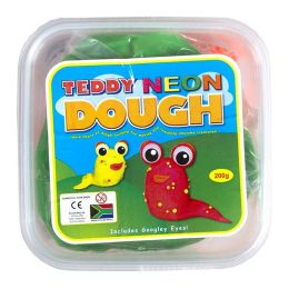 Dough Neon (200g) in Tub & 4x Googly Eyes