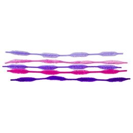 Pipe Cleaners Wavy (10pc) - Pink + Purple