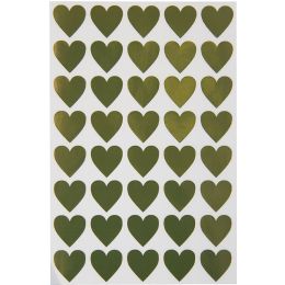 Stickers - Hearts - Gold (160pc)