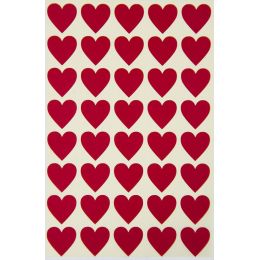 Stickers - Hearts - Red (160pc)