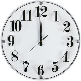 Clock - Wall Mounted - (~33cm) Assorted