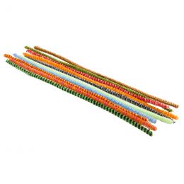 Pipe Cleaners - Two Tone striped Assorted Colours (10pc)
