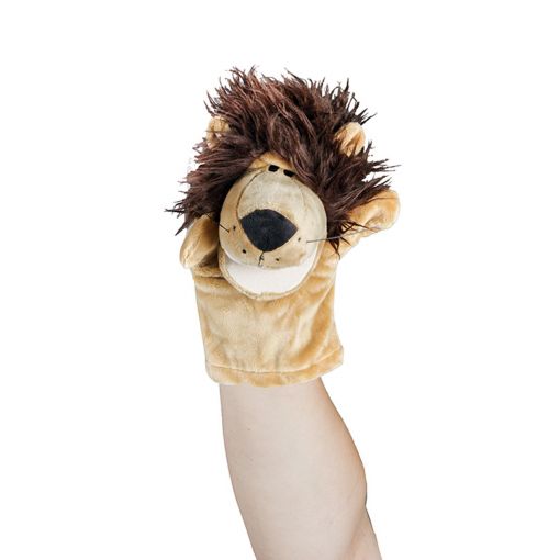 Hand Puppet Open Mouth Stuffed - Lion