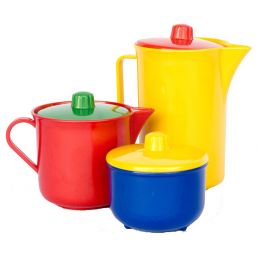 Teapot & Sugar Bowl & Milk Jug