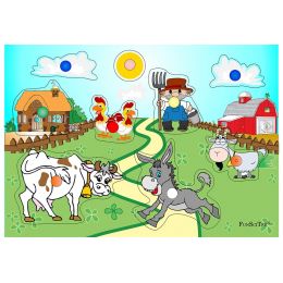 Knob Puzzle A4 - Farm...