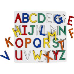 Alphabet Upper (26) Touch On & Insert Board - wood