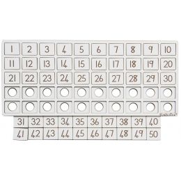 Number Puzzle 1-50 - Gr1 - wood