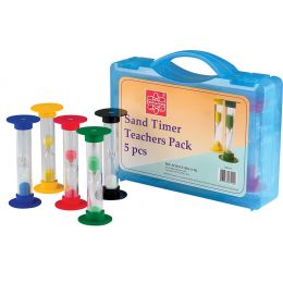 Sand Timer Teacher Set of 5 (30sec and 1, 3, 5 and 10min)