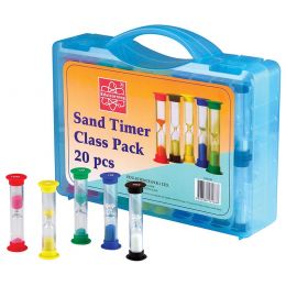 Sand Timer Class Set of 20pc  (30sec and 1, 3, 5 and 10 min)