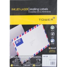 Labels - Mailing White (A4) - 33.9x64mm - 25 sheets