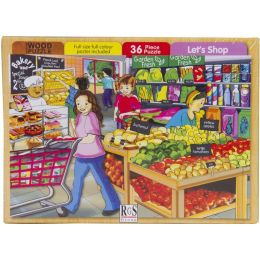 Wood Puzzle - A4 36pc - Let's Shop
