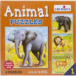 Animal Puzzle 4in1 - Wild...