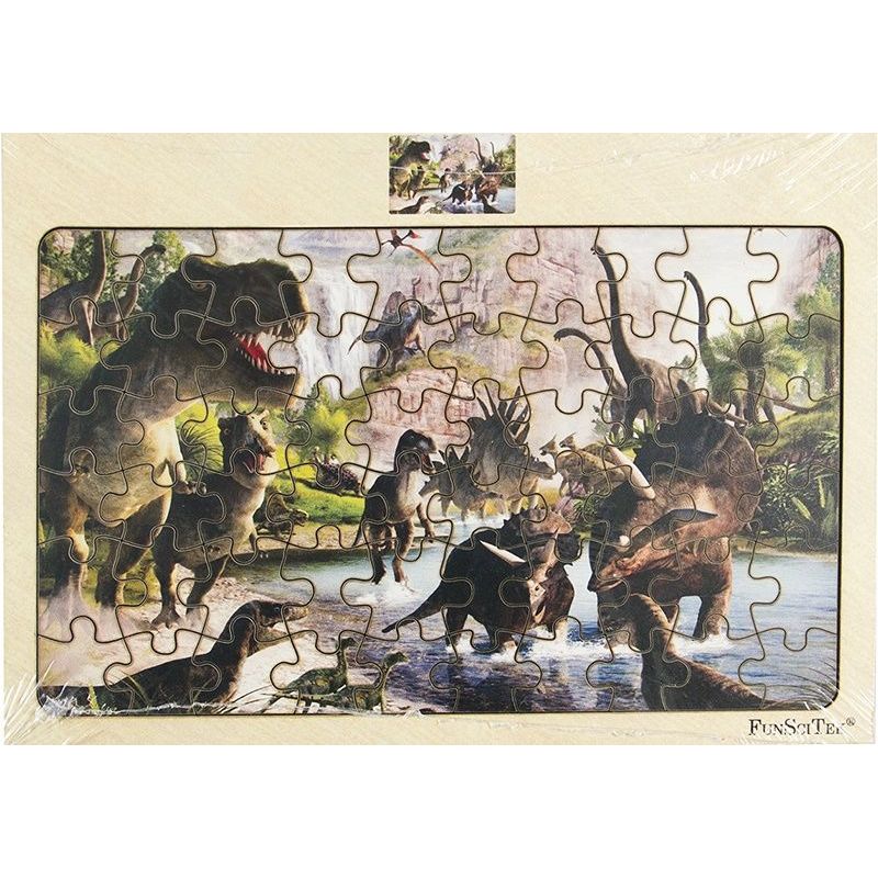 PZ Wood Frame - A4 60pc - Dinosaurs (SP)