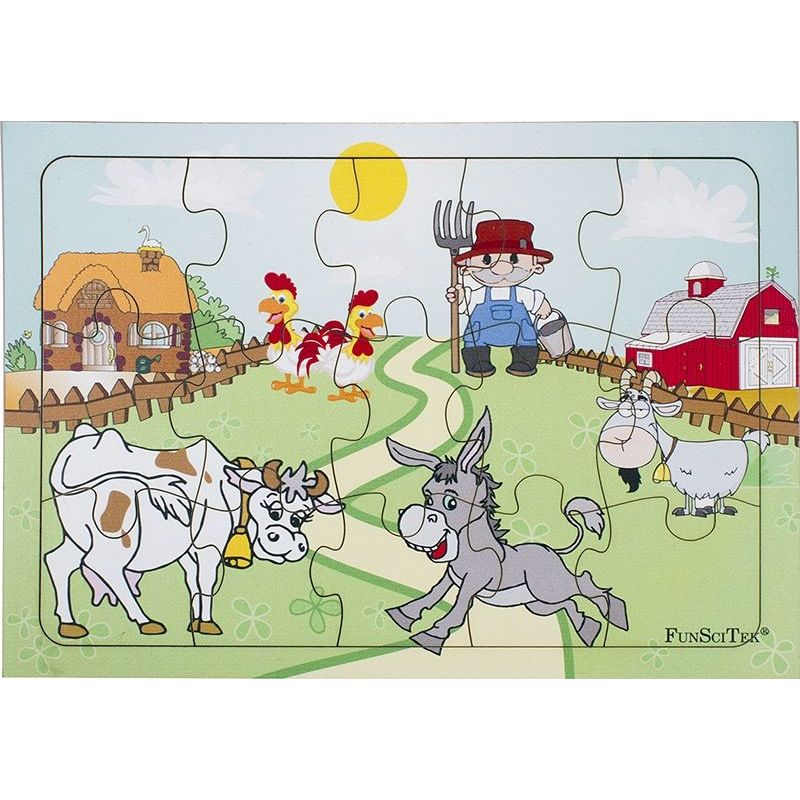 PZ Wood Frame - A4 15pc - Farm Animals (BB)