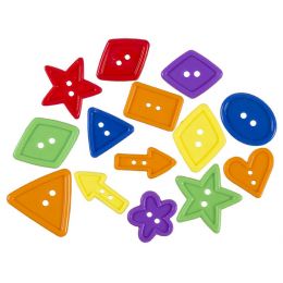 Buttons - Assorted Shapes & Colours - (~60g)