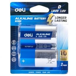 Alkaline Battery - D 1.5V (2pc) - Deli
