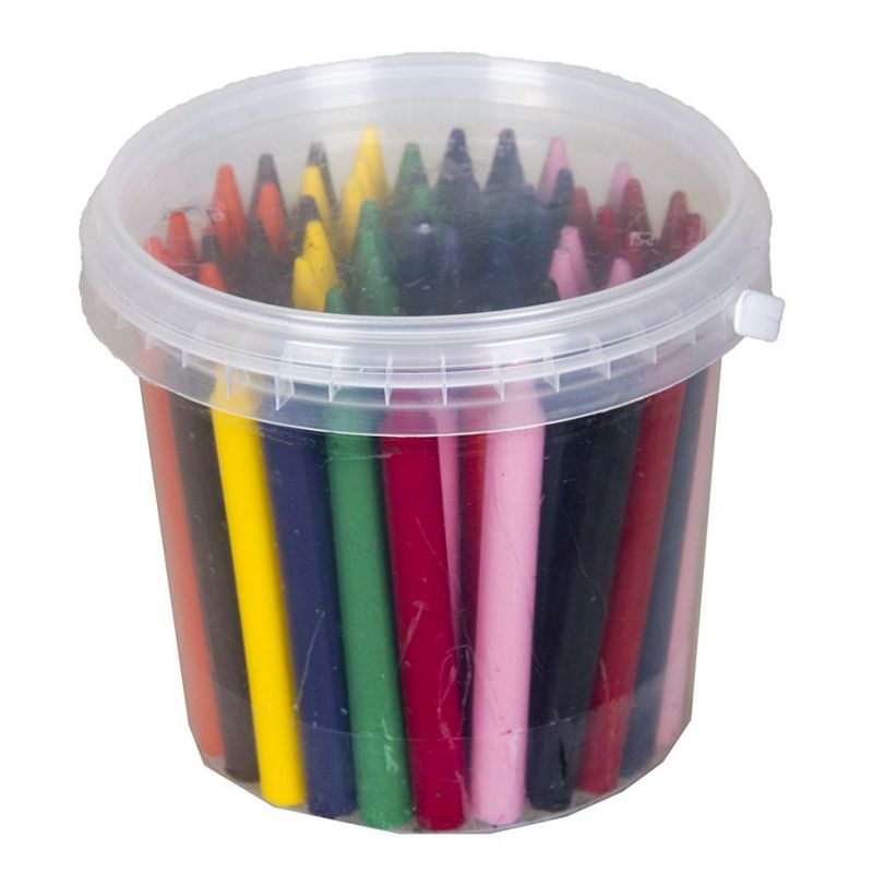 Wax Crayons - 11mm (70pc) B70 in Tub - Teddy