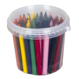 Wax Crayons - 11mm (70pc) B70 in Tub - Teddy