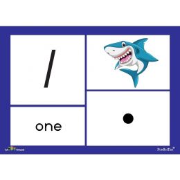 Flash Cards (A6) - Number 1-20 - Symbol, Dot, Picture & Name (20pc)