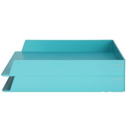 File Paper Tray (2pc Set) - Light Blue - Nusign Deli