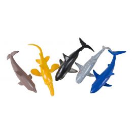 Sea Creatures - Large (4pc) Sharks & Dolphins - Assorted