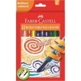 Twister Crayons - Retractable Wax (12pc) - FaberCastell