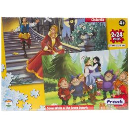 PZ CardBoard Fairy Tales (2x24pc) Cinderella & Snow White