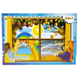 Puzzle A4 - Four Seasons 2in1 (36 48pc) - cardboard