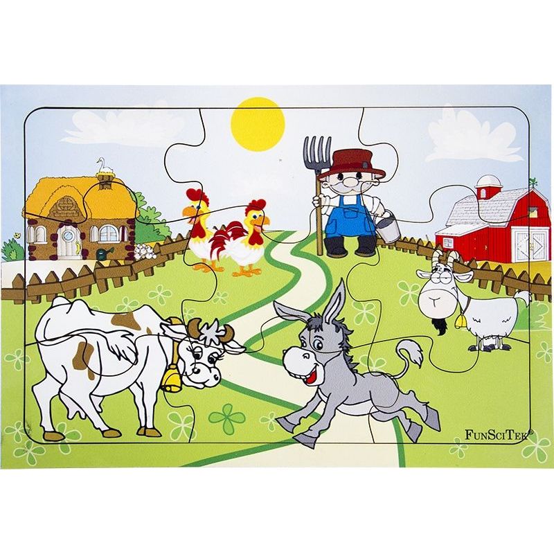 PZ Wood Frame - A4 9pc - Farm Animals (BB)