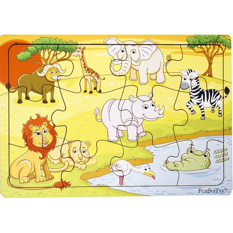 PZ Wood Frame - A4 12pc - Wild Animals (BB)