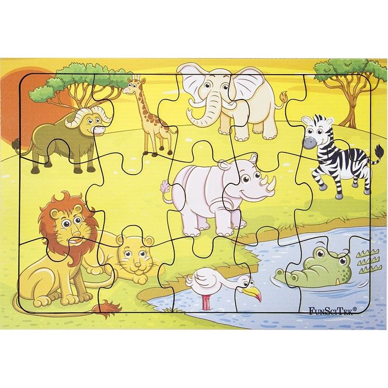 PZ Wood Frame - A4 15pc - Wild Animals (BB)