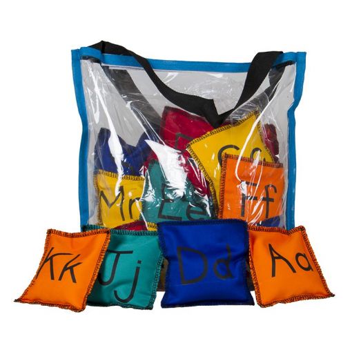 Bean Bags (11cm) - Printed Alphabet (26pc) in PVC bag
