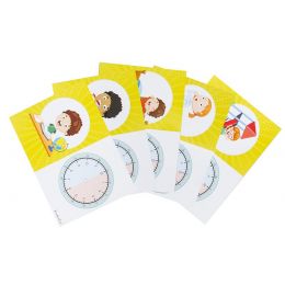 Dough Cards (A5) - Telling Time/Tyd  Routine Cards (15pc)