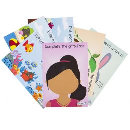 Dough Cards (A5) D/sided - Set B - Fun with Pictures - Ladybug (7pc) A&E