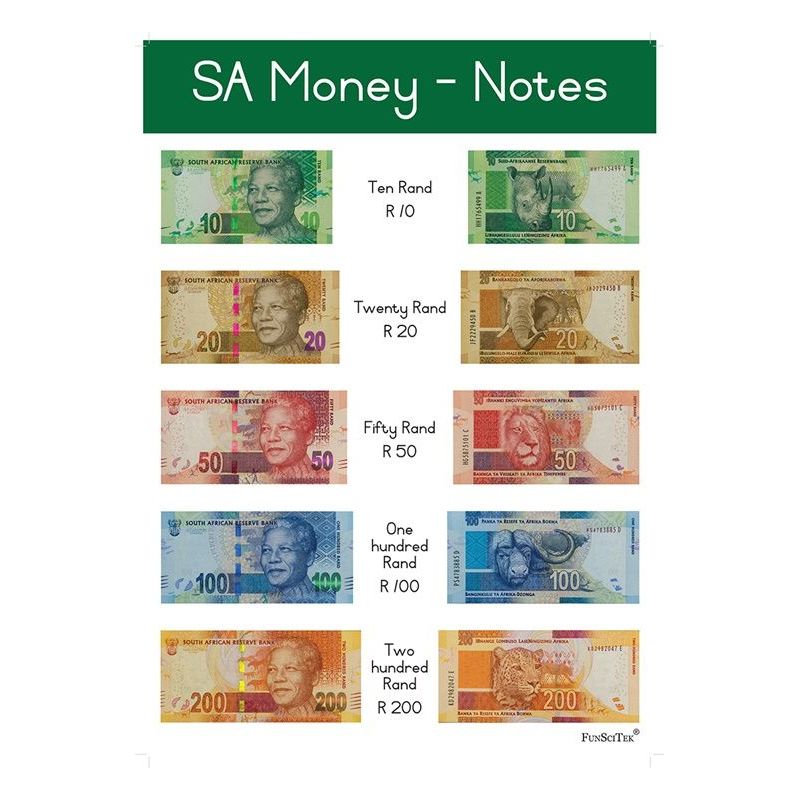 Poster SA Money Notes A2 Poster SA Money Notes A2