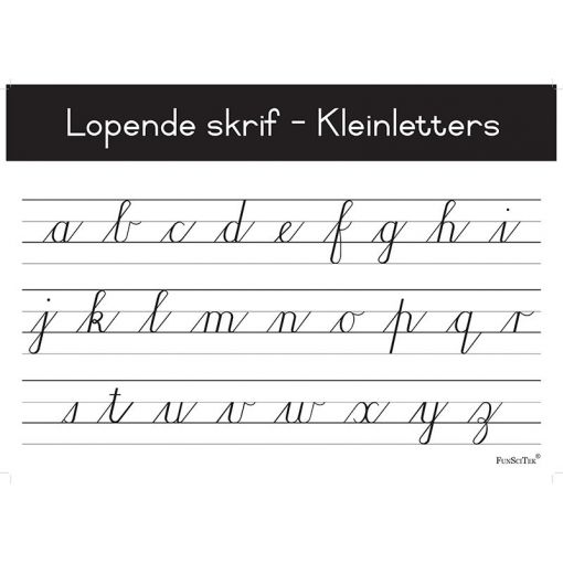 Poster - Lopende Skrif - Kleinletters A-Z (A2)