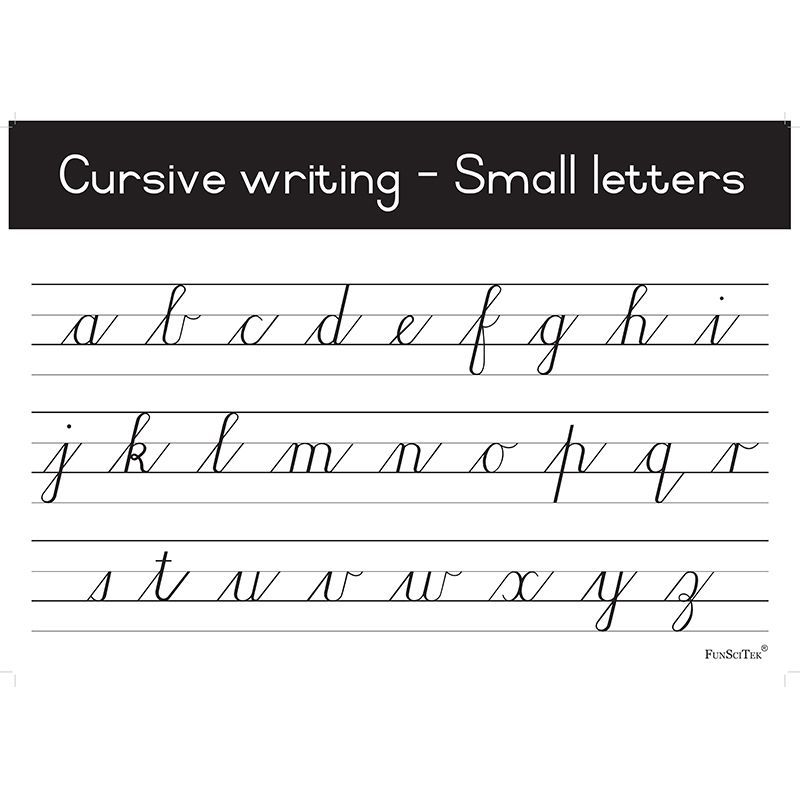 Poster - Cursive - Small Letters (A2)