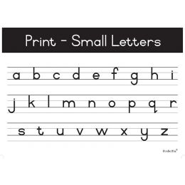 Poster - Print Small Letters (A2)