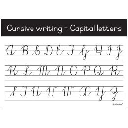 Poster - Cursive - Capital Letters (A2)