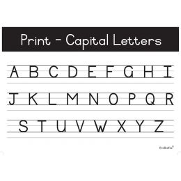 Poster - Print Capital Letters (A2)