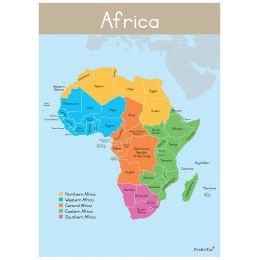 Poster - Map - Africa (A2)