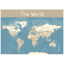 Poster - Senior Map - World (A2)